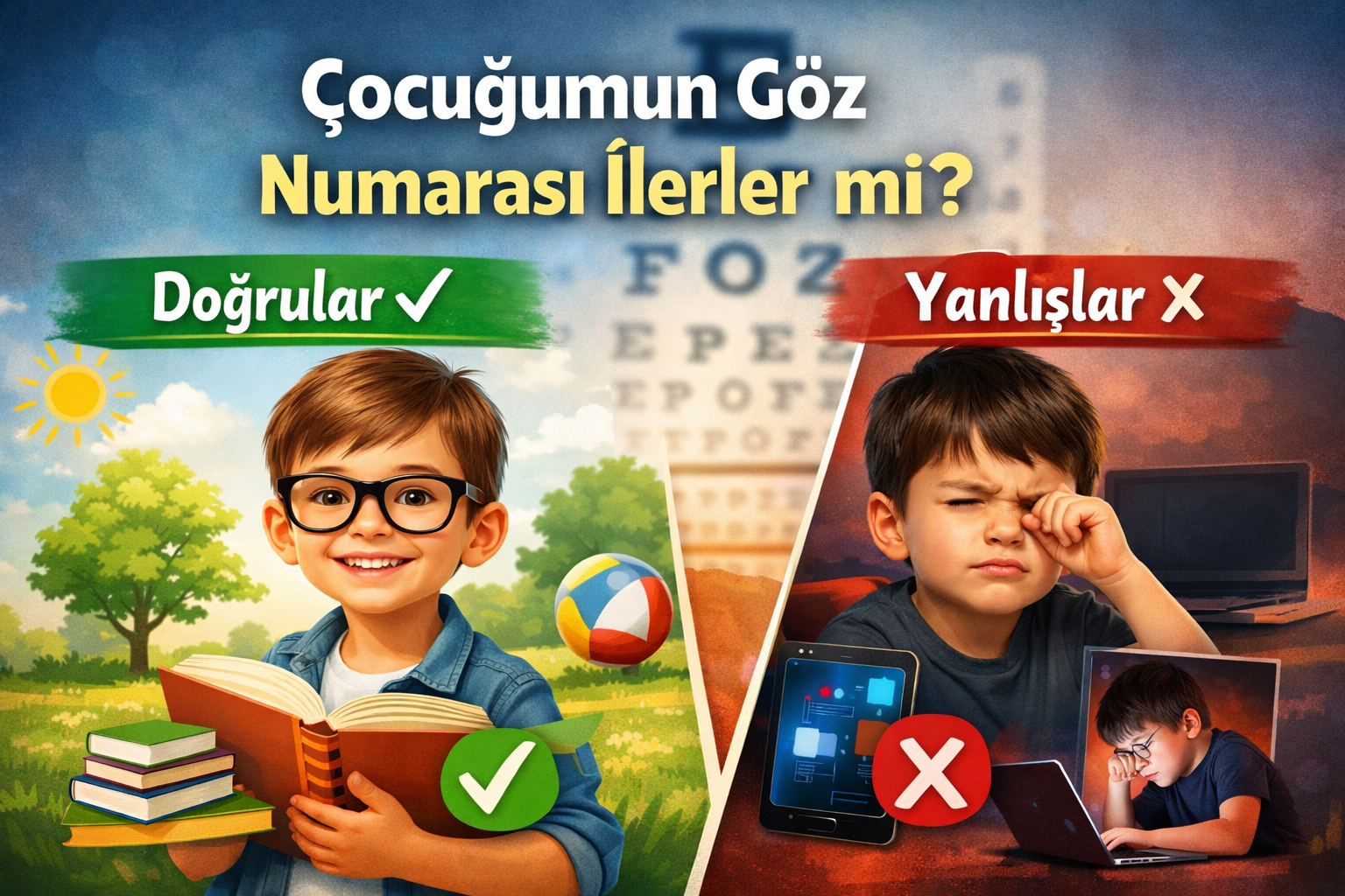 Çocuğumun Göz Numarası İlerler mi